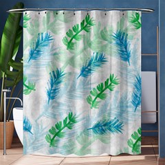 Pattern Feather Fir Colorful Color Shower Curtain 60  X 72  (medium)  by Pakrebo