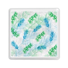 Pattern Feather Fir Colorful Color Memory Card Reader (square) by Pakrebo