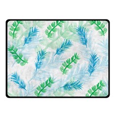 Pattern Feather Fir Colorful Color Double Sided Fleece Blanket (small)  by Pakrebo