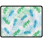 Pattern Feather Fir Colorful Color Double Sided Fleece Blanket (Large)  80 x60  Blanket Front