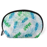 Pattern Feather Fir Colorful Color Accessory Pouch (Large) Back