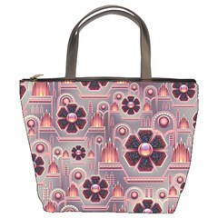 Background Floral Flower Stylised Bucket Bag by Pakrebo