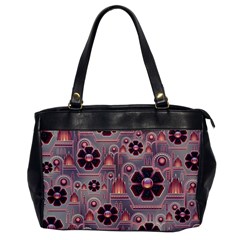 Background Floral Flower Stylised Oversize Office Handbag