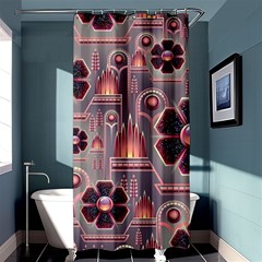 Background Floral Flower Stylised Shower Curtain 36  X 72  (stall) 