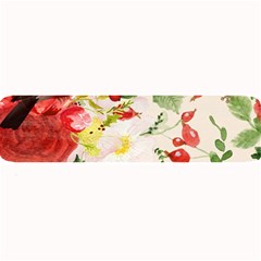 Christmas Bird Floral Berry Large Bar Mats by Pakrebo