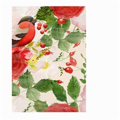 Christmas Bird Floral Berry Large Garden Flag (two Sides) by Pakrebo