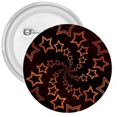 Gold Stars Spiral Chic Background 3  Buttons by Pakrebo