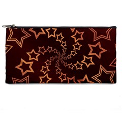 Gold Stars Spiral Chic Background Pencil Cases by Pakrebo