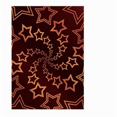 Gold Stars Spiral Chic Background Large Garden Flag (two Sides) by Pakrebo