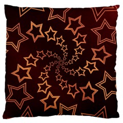 Gold Stars Spiral Chic Background Large Cushion Case (two Sides) by Pakrebo