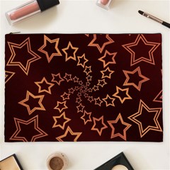 Gold Stars Spiral Chic Background Cosmetic Bag (xxl)