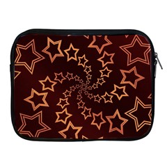 Gold Stars Spiral Chic Background Apple Ipad 2/3/4 Zipper Cases by Pakrebo