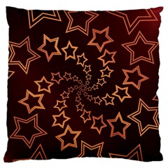 Gold Stars Spiral Chic Background Large Flano Cushion Case (two Sides) by Pakrebo