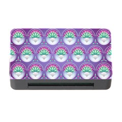 Background Floral Pattern Purple Memory Card Reader With Cf by Pakrebo