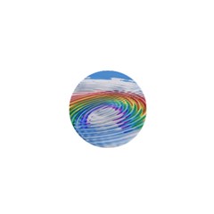 Rainbow Clouds Intimacy Intimate 1  Mini Magnets by Pakrebo