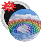 Rainbow Clouds Intimacy Intimate 3  Magnets (100 pack) Front