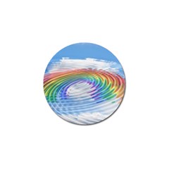 Rainbow Clouds Intimacy Intimate Golf Ball Marker (4 Pack) by Pakrebo