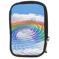 Rainbow Clouds Intimacy Intimate Compact Camera Leather Case by Pakrebo