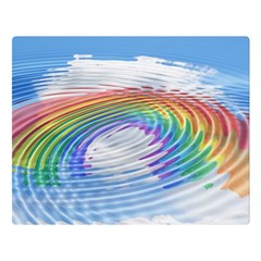 Rainbow Clouds Intimacy Intimate Double Sided Flano Blanket (large)  by Pakrebo