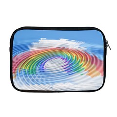 Rainbow Clouds Intimacy Intimate Apple Macbook Pro 17  Zipper Case by Pakrebo