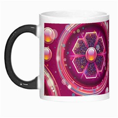 Abstract Background Floral Glossy Morph Mugs by Pakrebo