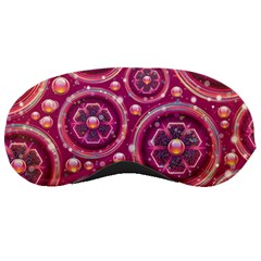 Abstract Background Floral Glossy Sleeping Masks by Pakrebo