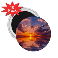 Sunset Dawn Sea Sun Nature 2 25  Magnets (10 Pack)  by Pakrebo