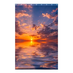 Sunset Dawn Sea Sun Nature Shower Curtain 48  X 72  (small)  by Pakrebo