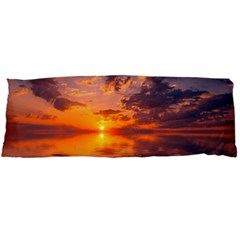 Sunset Dawn Sea Sun Nature Body Pillow Case Dakimakura (two Sides) by Pakrebo