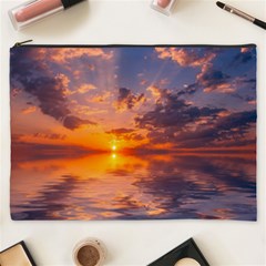 Sunset Dawn Sea Sun Nature Cosmetic Bag (xxxl) by Pakrebo