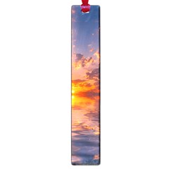 Sunset Dawn Sea Sun Nature Large Book Marks by Pakrebo