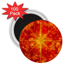 Christmas Star Snow Snowfall 2 25  Magnets (100 Pack)  by Pakrebo