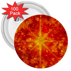 Christmas Star Snow Snowfall 3  Buttons (100 Pack)  by Pakrebo