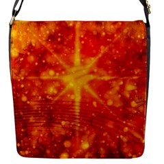 Christmas Star Snow Snowfall Flap Closure Messenger Bag (s) by Pakrebo