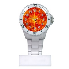 Christmas Star Snow Snowfall Plastic Nurses Watch by Pakrebo