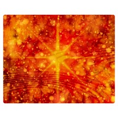 Christmas Star Snow Snowfall Double Sided Flano Blanket (medium)  by Pakrebo