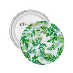 Leaves Green Pattern Nature Plant 2 25  Buttons by Pakrebo