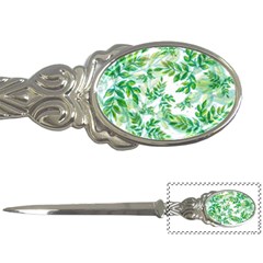 Leaves Green Pattern Nature Plant Letter Opener by Pakrebo