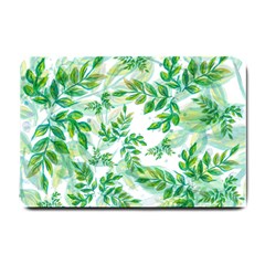 Leaves Green Pattern Nature Plant Small Doormat  by Pakrebo