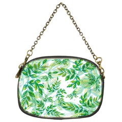 Leaves Green Pattern Nature Plant Chain Purse (one Side) by Pakrebo