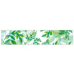 Leaves Green Pattern Nature Plant Small Flano Scarf