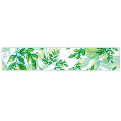 Leaves Green Pattern Nature Plant Large Flano Scarf  by Pakrebo