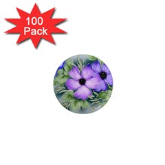 Flowers Vector Illustration Figure 1  Mini Magnets (100 Pack)  by Pakrebo