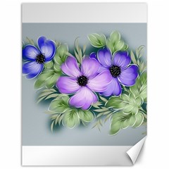 Flowers Vector Illustration Figure Canvas 12  X 16  by Pakrebo