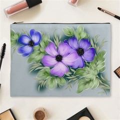 Flowers Vector Illustration Figure Cosmetic Bag (xl) by Pakrebo