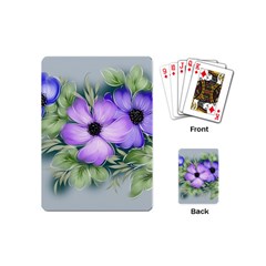 Flowers Vector Illustration Figure Playing Cards (mini)