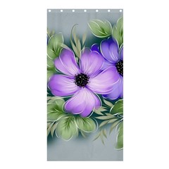 Flowers Vector Illustration Figure Shower Curtain 36  X 72  (stall)  by Pakrebo