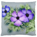 Flowers Vector Illustration Figure Large Flano Cushion Case (One Side) Front