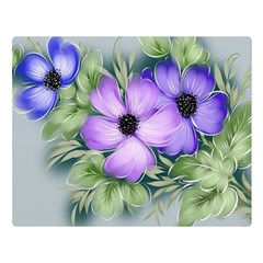 Flowers Vector Illustration Figure Double Sided Flano Blanket (large)  by Pakrebo