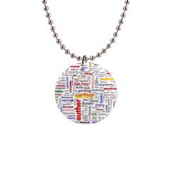 Writing Author Motivation Words 1  Button Necklace by Pakrebo